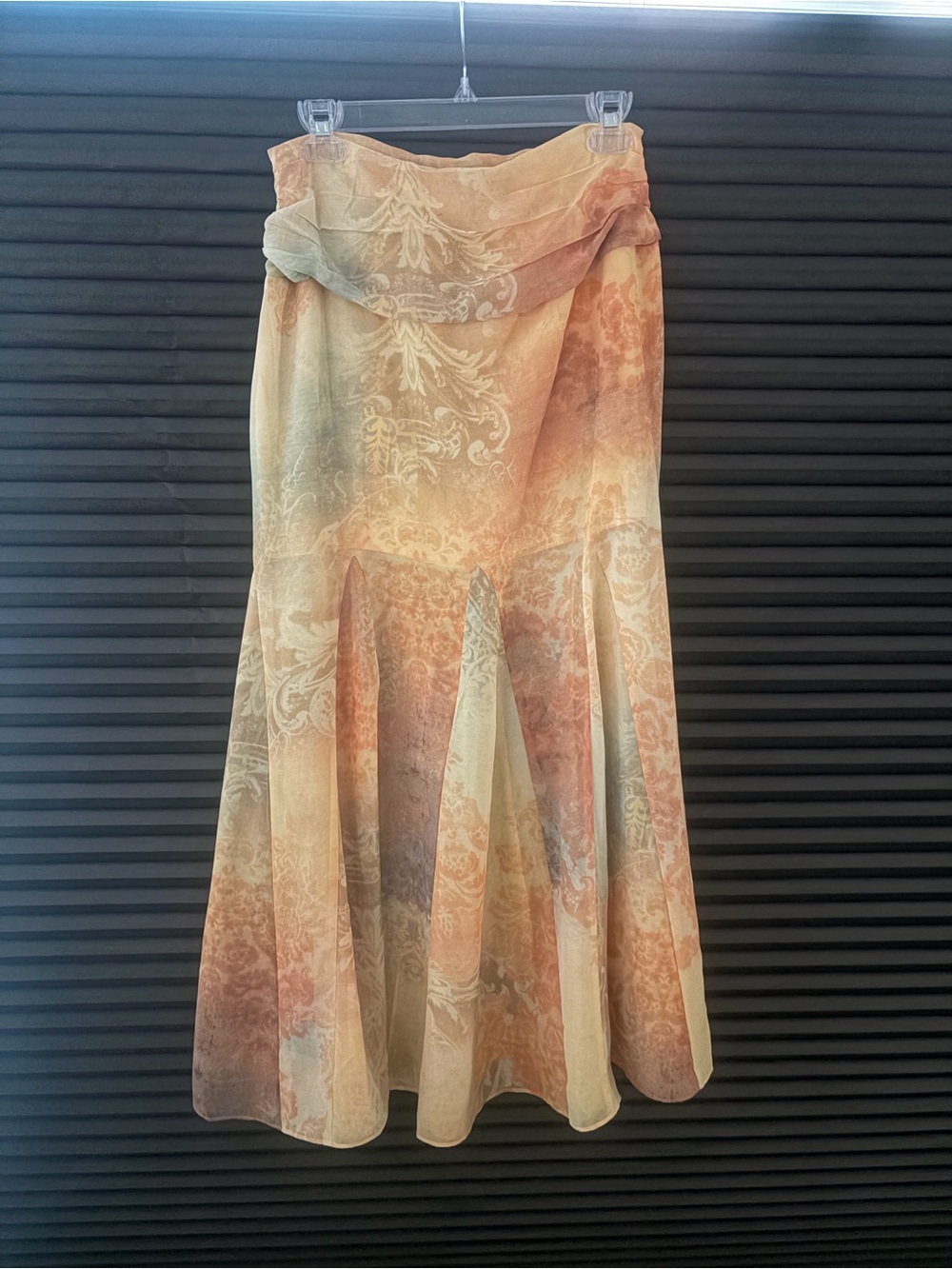 Kimchi Blue Yellow Watercolor Print Maxi Skirt - Picture 5 of 10